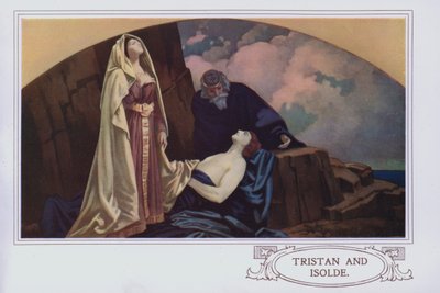 Wandgemälde im Peter Robinson Restaurant: Tristan und Isolde von English School