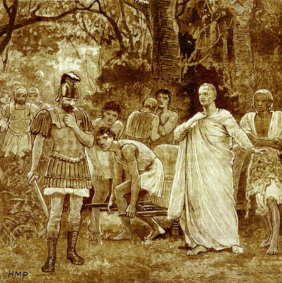 Mord an Cicero, Illustration aus Cassell