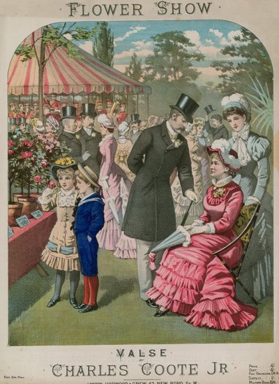 Musikalische Partitur für Flower Show, ein Walzer von Charles Coote Jr. von English School