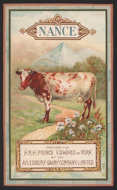 Nance, Werbung für die Aylesbury Dairy Company von English School
