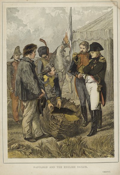 Napoleon Bonaparte und der englische Matrose von English School