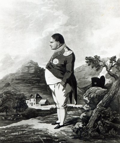 Napoleon auf der Insel St. Helena, 1820 von English School