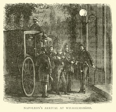 Napoleons Ankunft in Wilhelmshöhe, September 1870 von English School