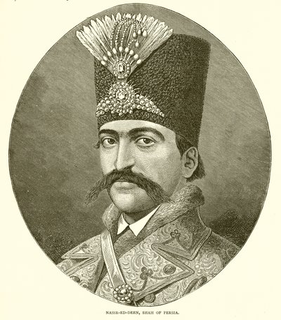 Nasser ed Deen, Schah von Persien von English School