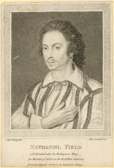 Nathaniel Field, ein berühmter Schauspieler in Shakespeare-Stücken von English School