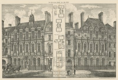 Nationales Krankenhaus für Deformierte, Great Portland Street und Bolsover Street von English School