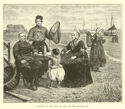Einheimische der Insel Urk, im Zuiderzee von English School