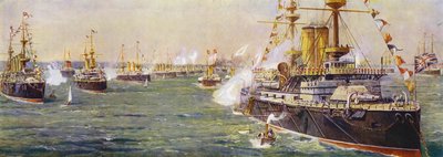 Marineparade in Spithead zum Diamantjubiläum von Königin Victoria von English School