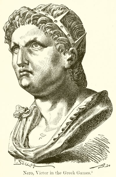 Nero, Sieger bei den griechischen Spielen von English School