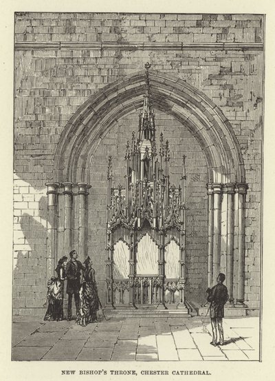 Neuer Bischofsthron, Chester Kathedrale von English School