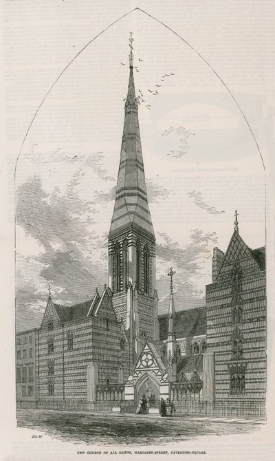 Neue Kirche Allerheiligen, Margaret Street in Cavendish Square von English School