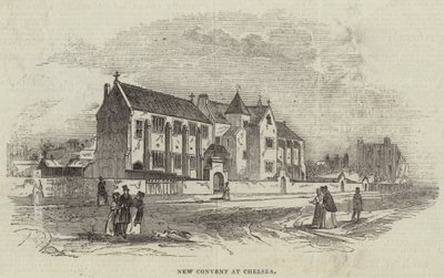 Neues Kloster in Chelsea (Stich) von English School