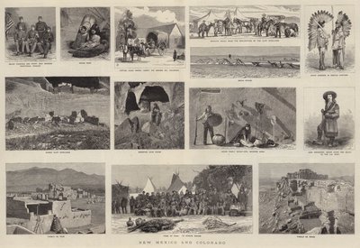 New Mexico und Colorado (Stich) von English School