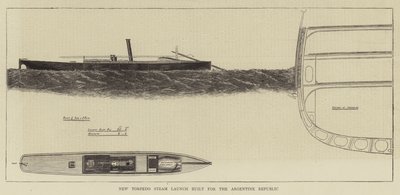 Neuer Torpedo-Dampfer für die Argentinische Republik gebaut von English School