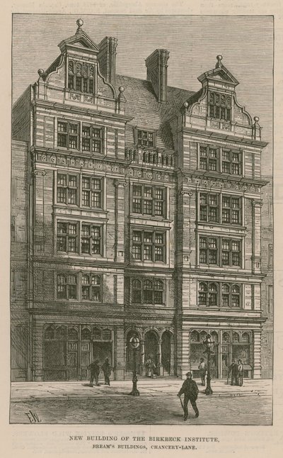Neues Gebäude des Birkbeck Institute, Breams Buildings, Chancery Lane, London von English School