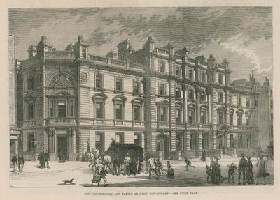 Neues Gerichtsgebäude und Polizeistation in der Bow Street von English School