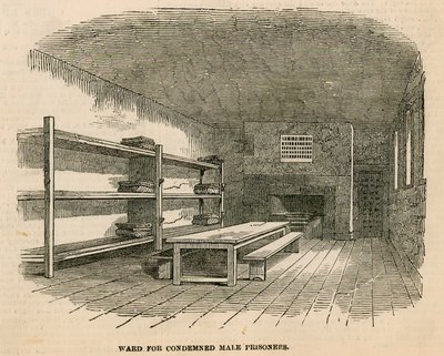 Newgate-Gefängnis. Abteilung für zum Tode Verurteilte von English School