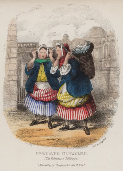 Fischfrauen von Newhaven, Edinburgh von English School