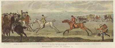 Newmarket zur Zeit von George I. von English School