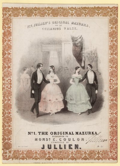 Nr. 1 Julliens Original Mazurka, oder der Cellarius Walzer von English School