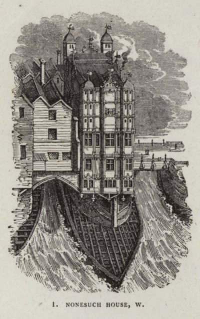 Nonesuch House auf der alten London Bridge von English School