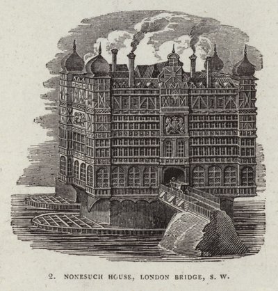 Nonesuch House auf der alten London Bridge von English School