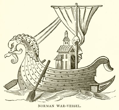Normannisches Kriegsschiff von English School