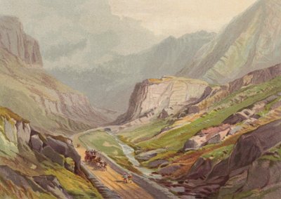 Nordwales, Pass von Llanberis von English School