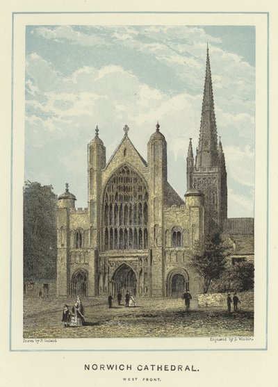 Norwich Kathedrale, Westfassade von English School