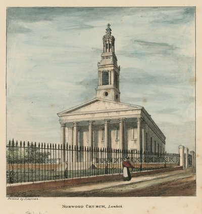 Norwood Kirche, Lambeth, London von English School