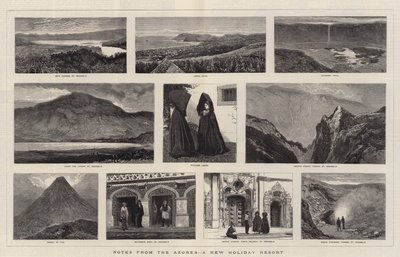 Notizen von den Azoren, ein neues Urlaubsziel (Gravur) von English School