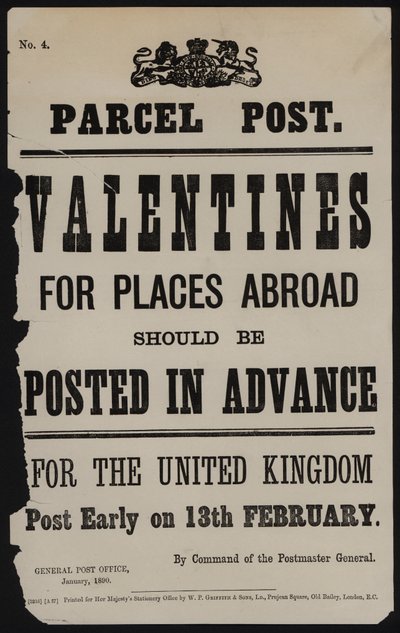 Benachrichtigung über die Frist für das Versenden von Valentinskarten ins Ausland von English School