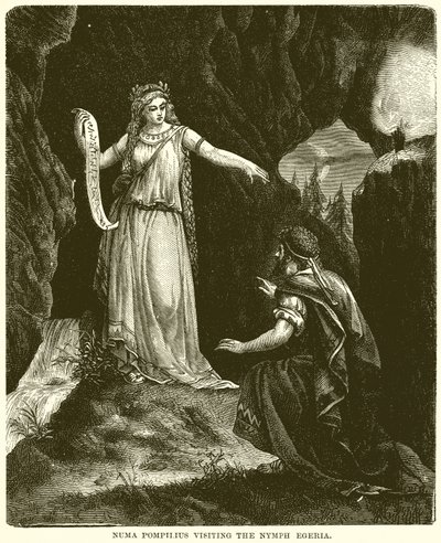 Numa Pompilius besucht die Nymphe Egeria von English School