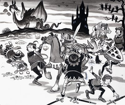 Illustration eines Kinderreims von English School