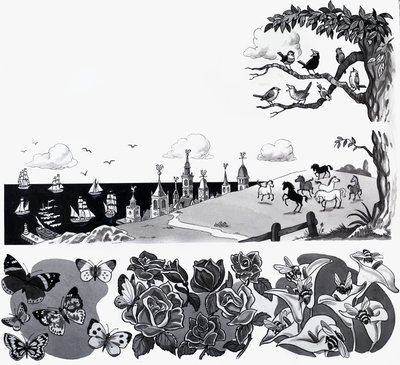 Kinderreim-Illustration von English School