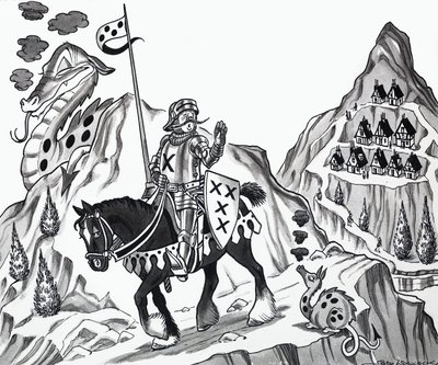 Illustration eines Kinderreims von English School