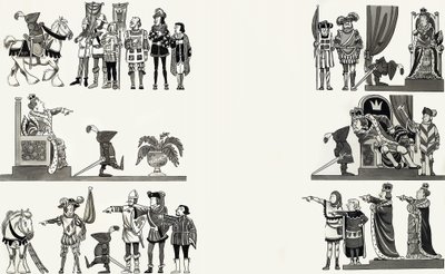 Illustration eines Kinderreims von English School
