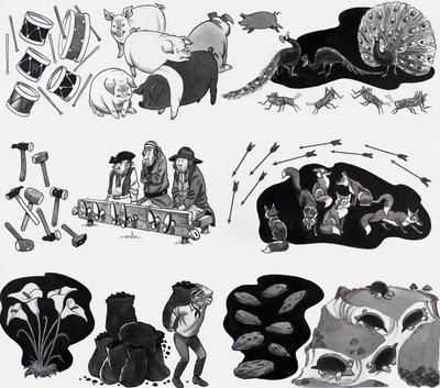 Kinderreim-Illustration von English School