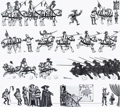 Illustration eines Kinderreims von English School