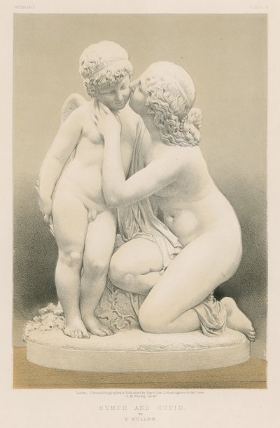Nymphe und Amor von E. Müller von English School