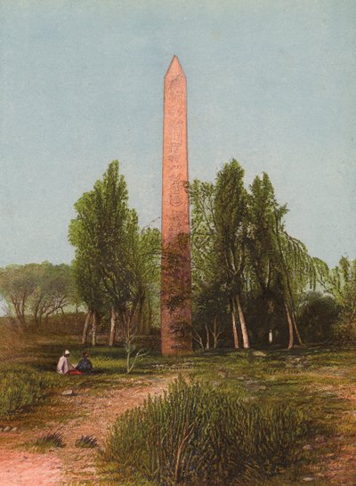 Obelisk in Heliopolis, On, Aven oder Beth-Schemesh, Genesis XLI, 45_Jer XLIII,13_Eze XXX17 von English School