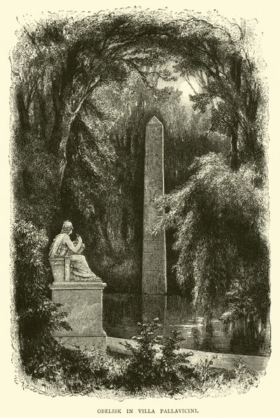 Obelisk in der Villa Pallavicini von English School