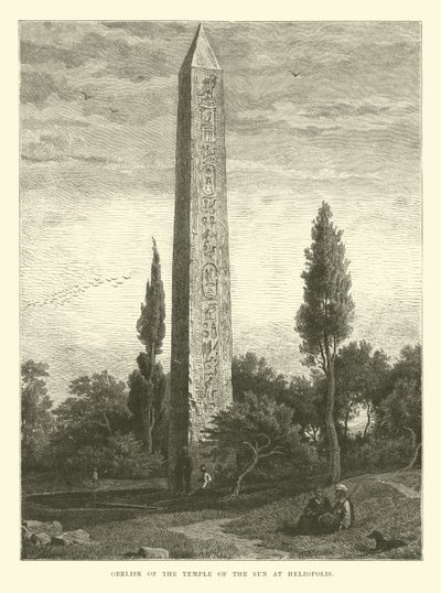 Obelisk des Sonnentempels in Heliopolis von English School