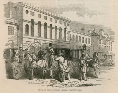 Büro des Generalbuchhalters, Cancery Lane, London von English School