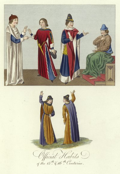 Amtliche Gewänder des 15. und 16. Jahrhunderts von English School