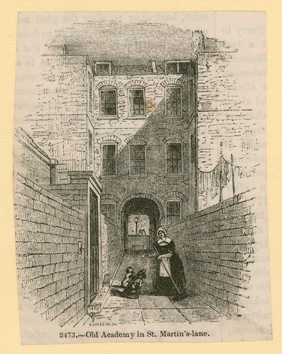 Alte Akademie in St Martins Lane, London von English School