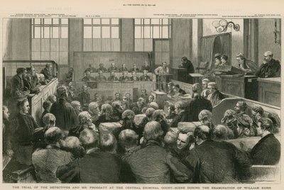 Old Bailey. Der Prozess der Detektive und Mr. Froggatt. Die Befragung von William Kerr von English School