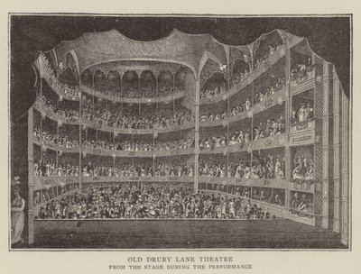 Old Drury Lane Theater (Stich) von English School