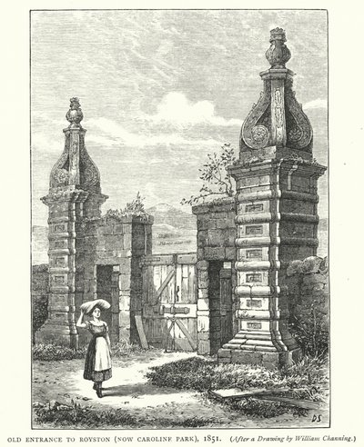Alter Eingang zu Royston, jetzt Caroline Park von English School