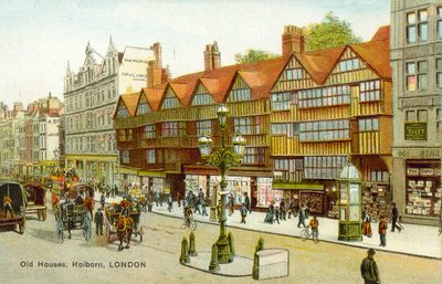 Altes Haus, Holborn, London von English School